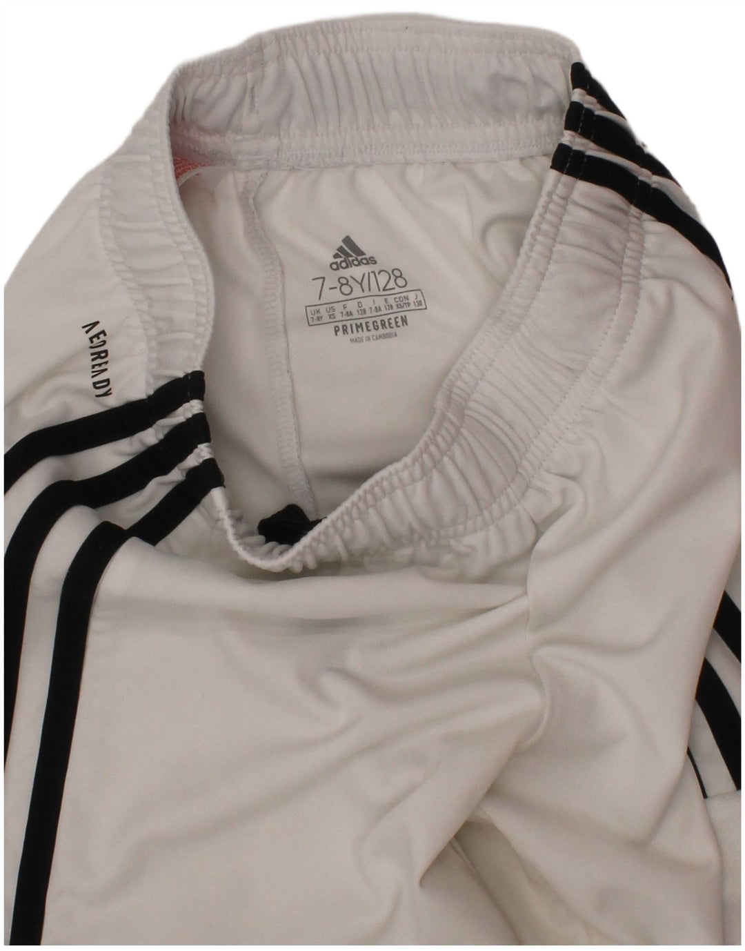 Adidas Boys Aeroready Sports Shorts 7-8 år Hvid polyester