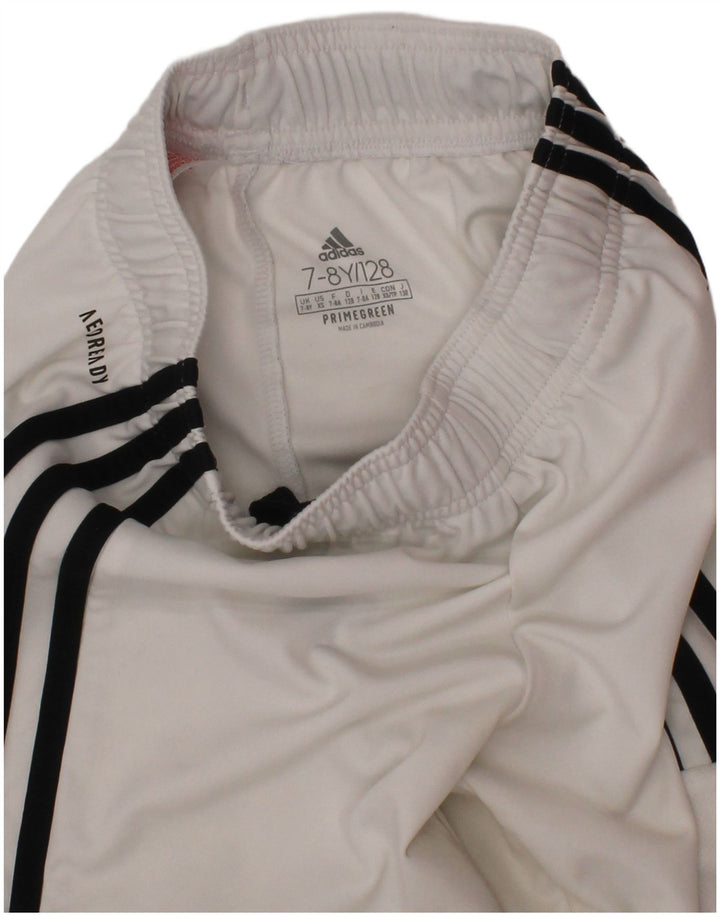 Adidas Boys Aeroready Sports Shorts 7-8 år Hvid polyester