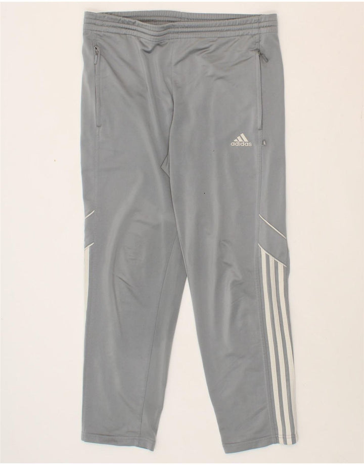 ADIDAS Boys Tracksuit Trousers 13-14 Years  Grey Polyester Vintage Adidas and Second-Hand Adidas from Messina Hembry 