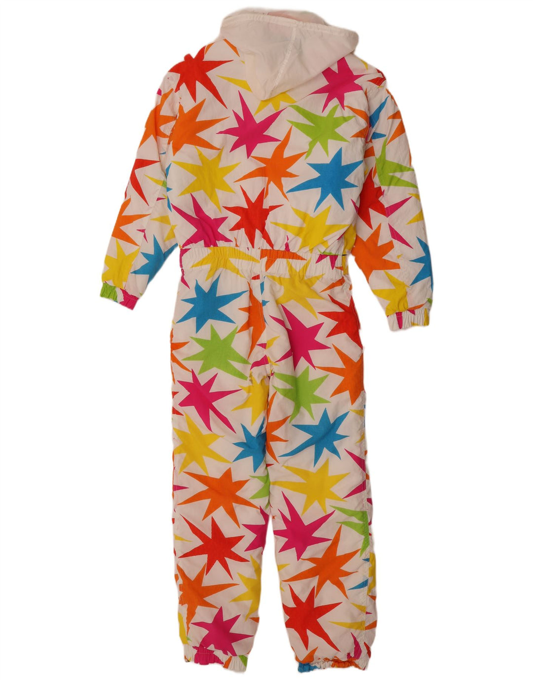Enrico Coveri Dame Abstrakt Mønster Ski Jumpsuit UK 8 Small Multicolored