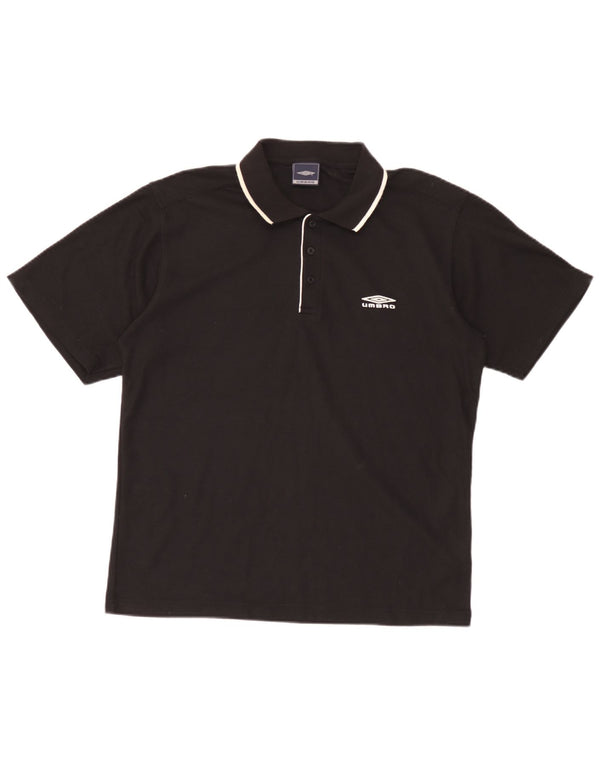 Umbro Herre Polo Shirt Medium Sort Polyester