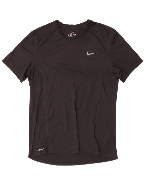 Nike Herre Dri Fit T-Shirt Top Medium Sort Polyester