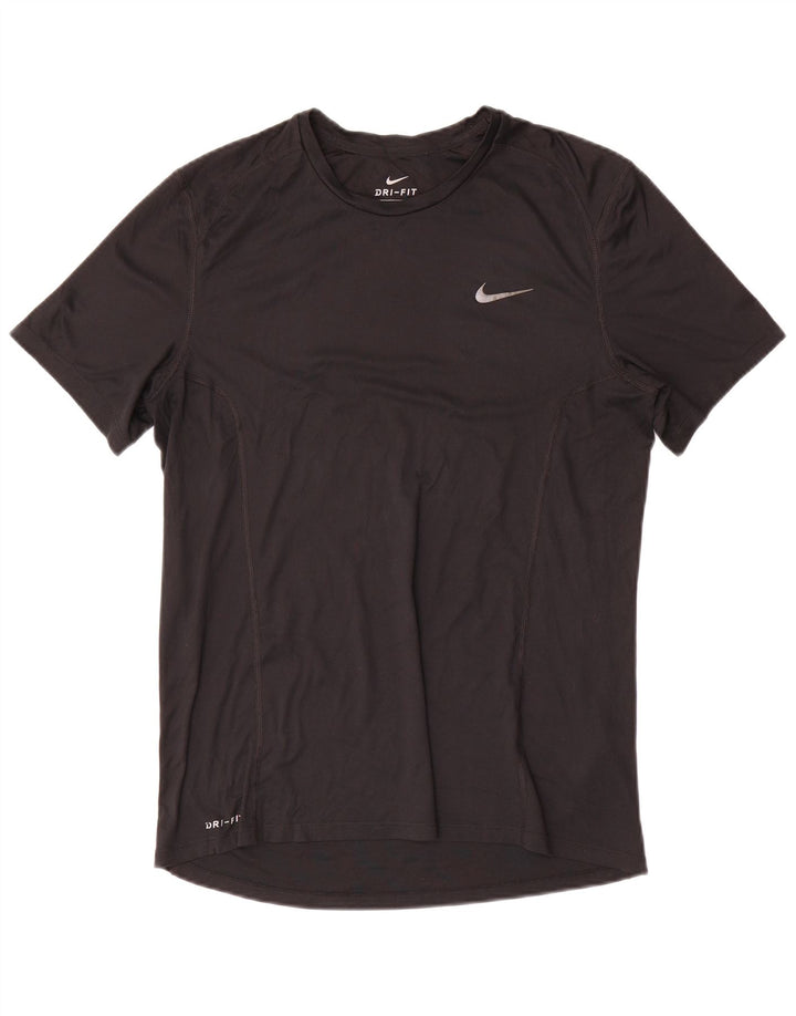 Nike Herre Dri Fit T-Shirt Top Medium Sort Polyester