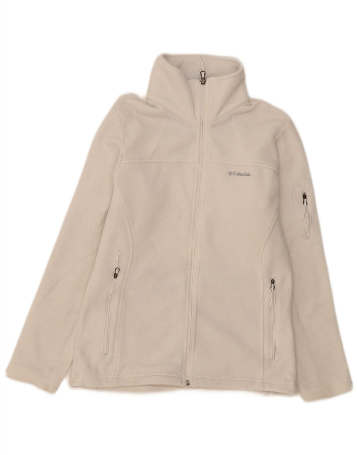 Columbia dame fleecejakke UK 10 Lille hvid polyester