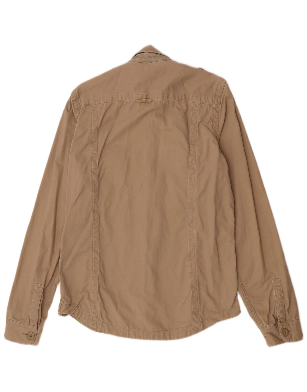 Superdry Militærskjorte til mænd Stor beige bomuld
