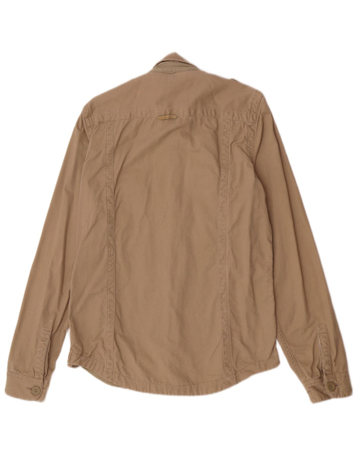 Superdry Militærskjorte til mænd Stor beige bomuld