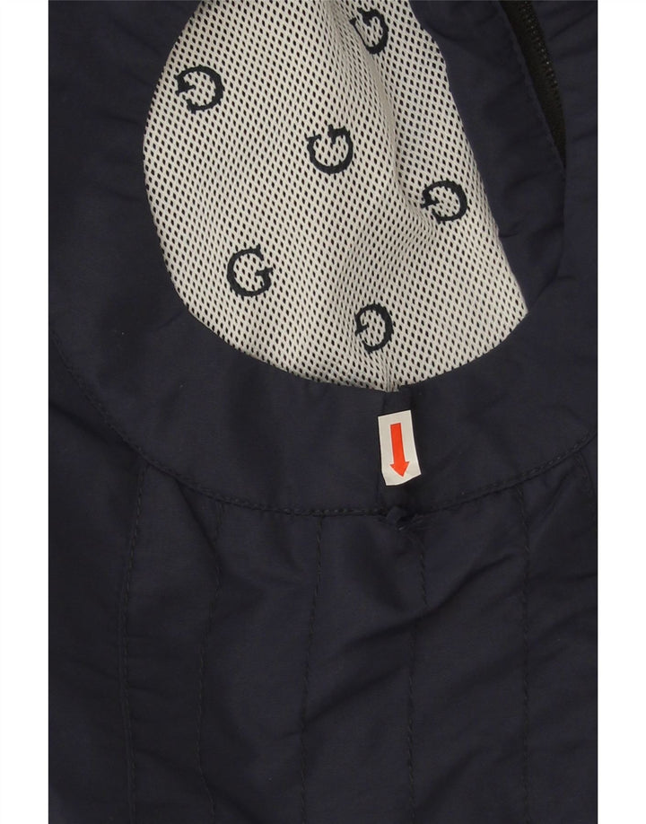 Guess Herre grafisk ærmeløs træningsdragt topjakke XL marineblå polyester