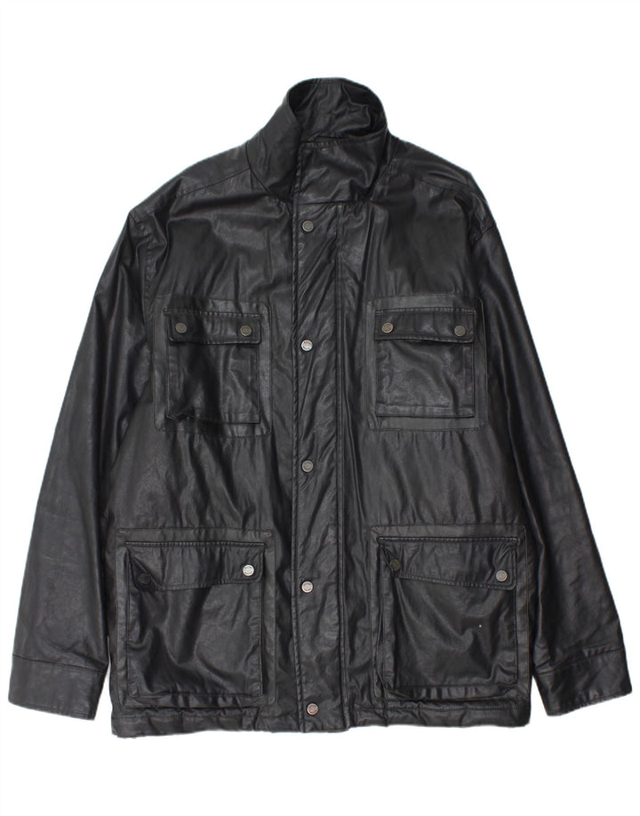 Kartel Herre Utility Jacket UK 42 XL Sort Bomuld