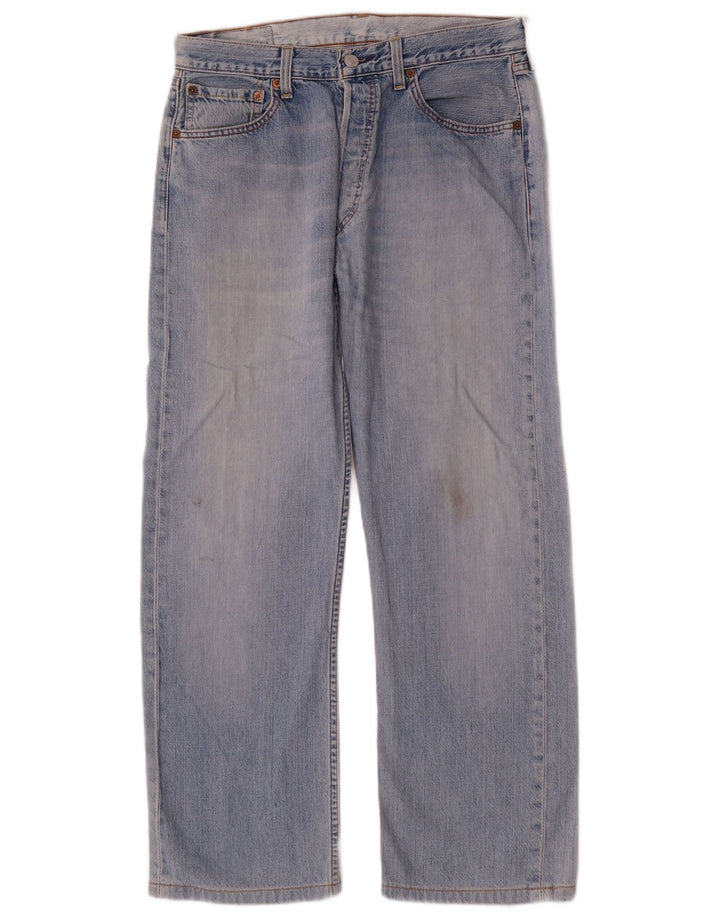 Levi's Herre 501 Straight Jeans W33 L28 Blå Bomuld