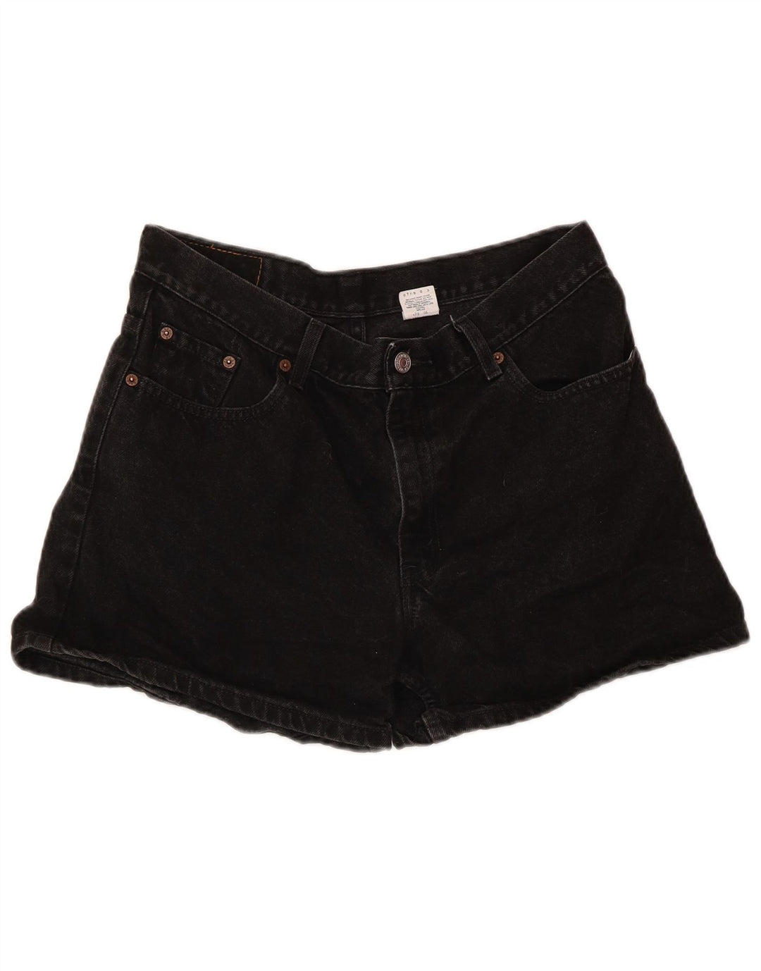 Levi's Womens High Rise denimshorts Størrelse 13 Large Black Bomuld
