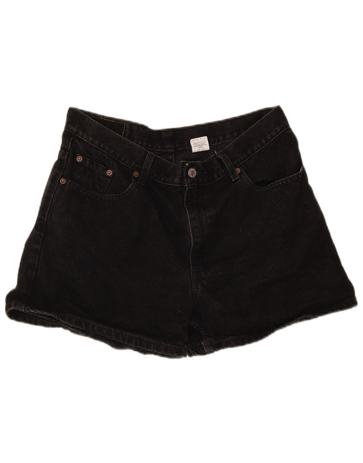 Levi's Womens High Rise denimshorts Størrelse 13 Large Black Bomuld