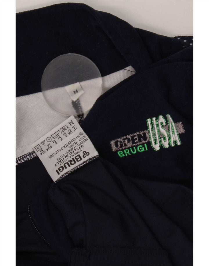 Brugi Herre grafisk velour træningsdragt Top jakke Medium Navy Blue Colourblock
