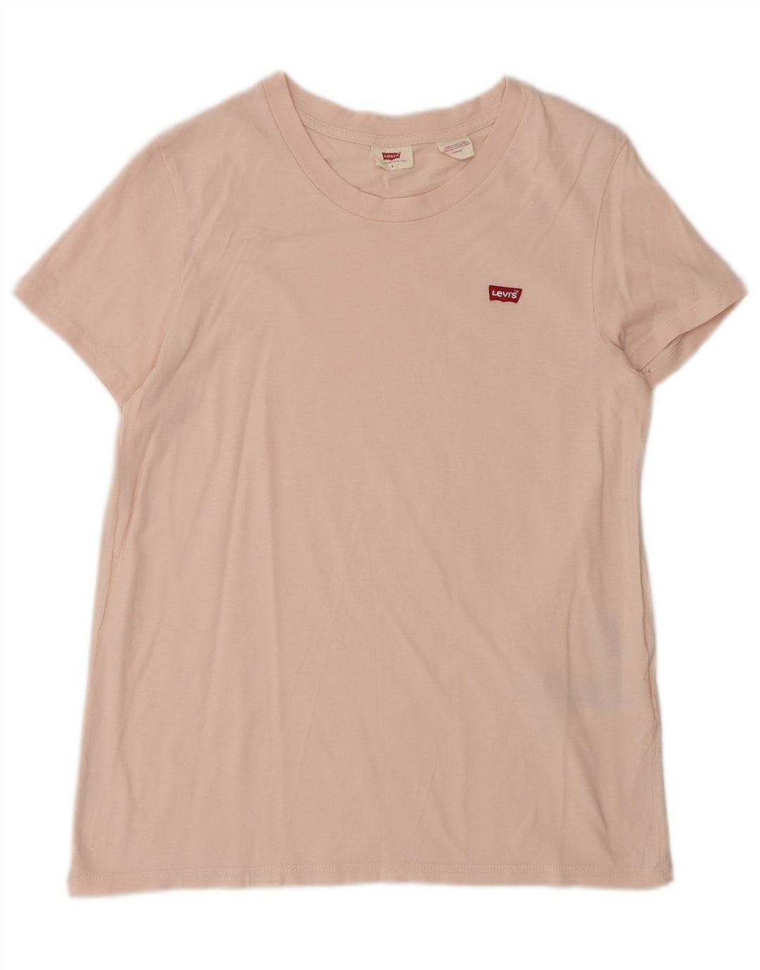 Levi's Dame T-Shirt Top UK 10 Lille Pink Bomuld