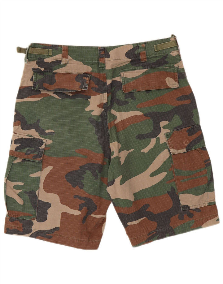 VINTAGE Cargo Shorts til mænd XS W30 Flerfarvet Camouflage Bomuld