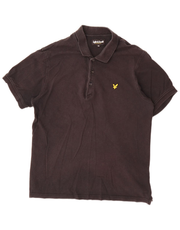 Lyle & Scott herre poloshirt XL sort bomuld