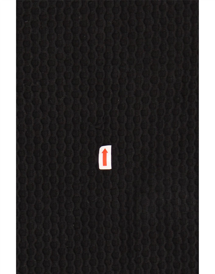 COS Dame Top 3/4 ærmer UK 14 Medium Sort Bomuld