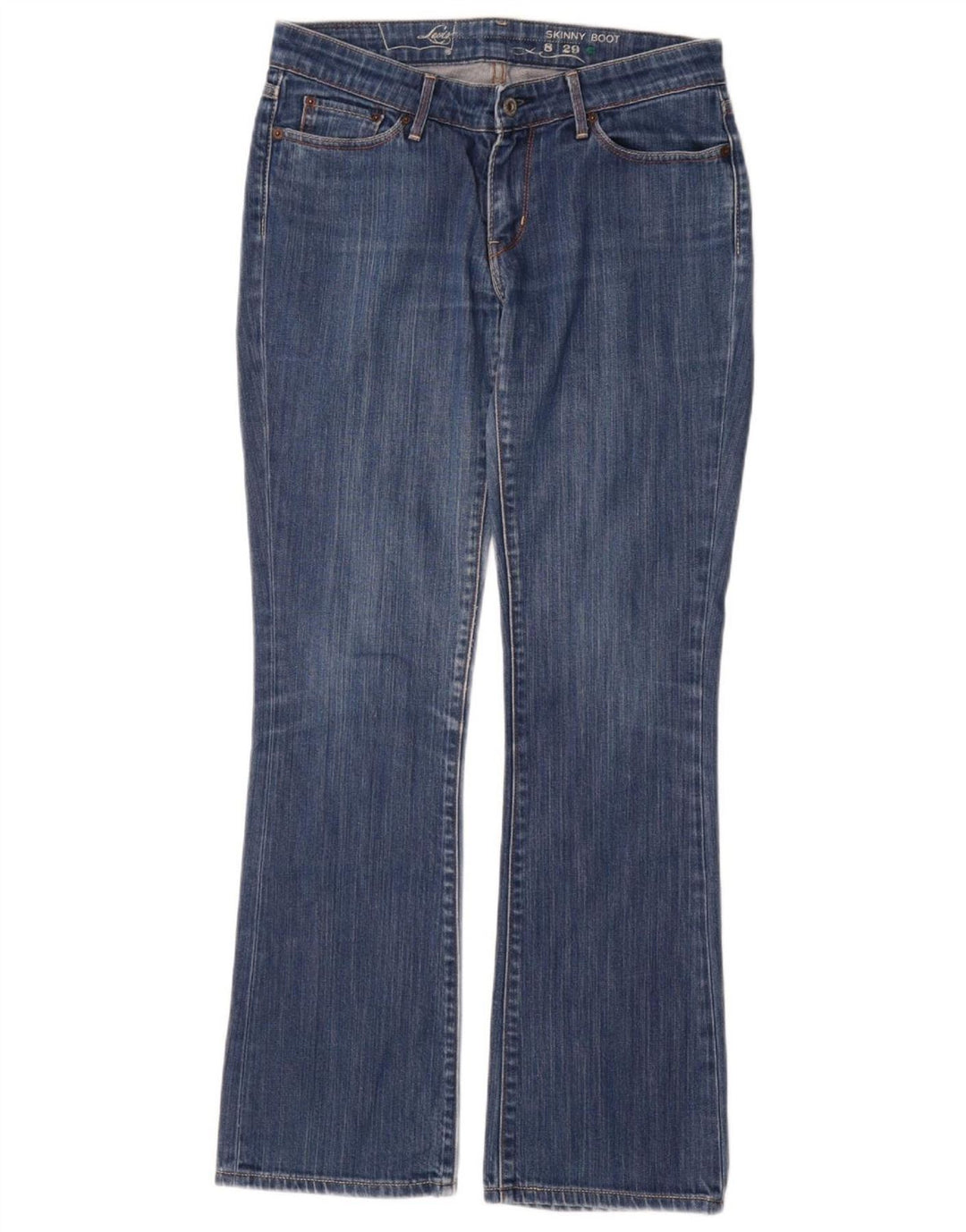 Levi's Dame Skinny Bootcut Jeans US 8 Medium W29 L32 Blå