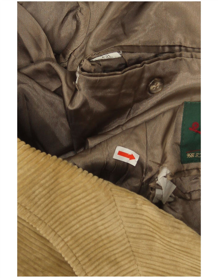 Orvis Herre 3-knaps fløjlsjakke blazerjakke UK 42 XL Beige