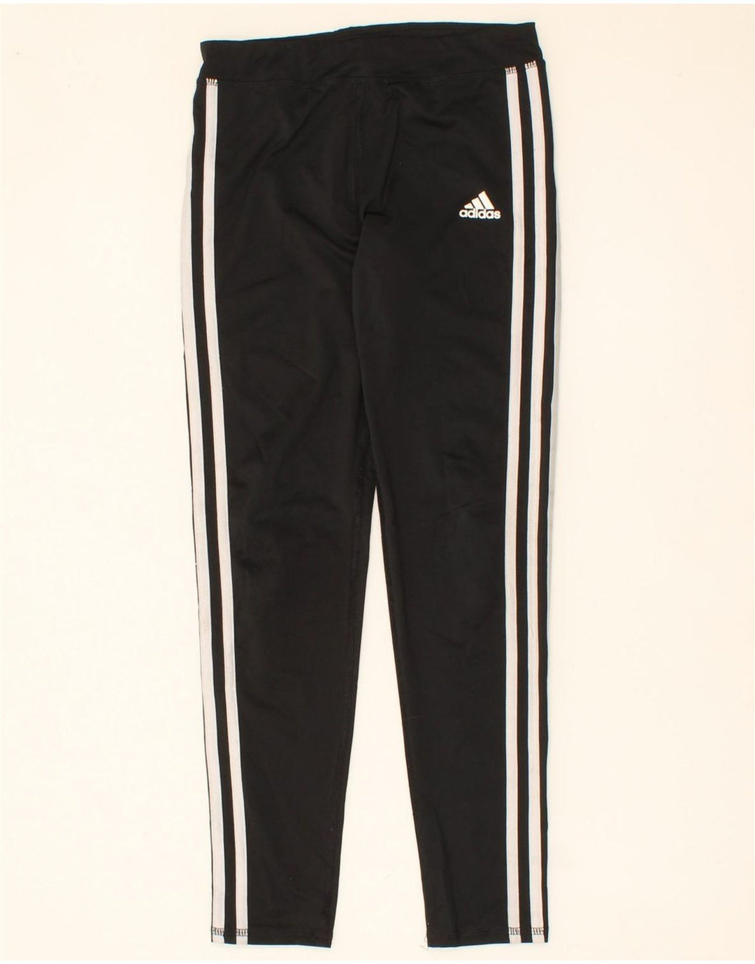 ADIDAS Girls Climalite Leggings 10-11 Years Medium  Black Polyester Vintage Adidas and Second-Hand Adidas from Messina Hembry 