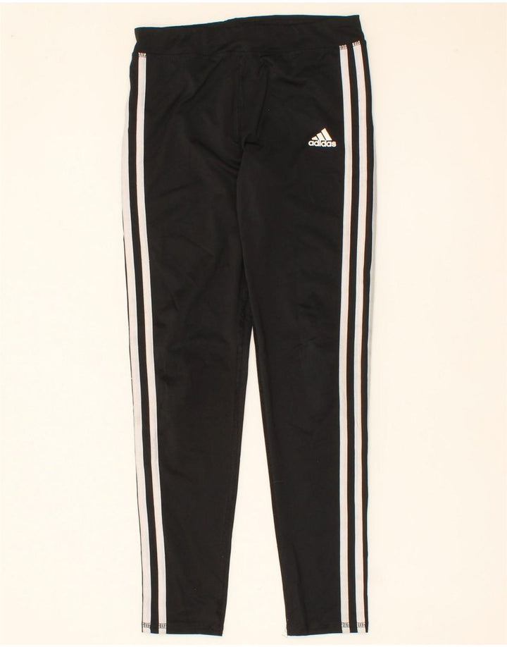 ADIDAS Girls Climalite Leggings 10-11 Years Medium  Black Polyester Vintage Adidas and Second-Hand Adidas from Messina Hembry 