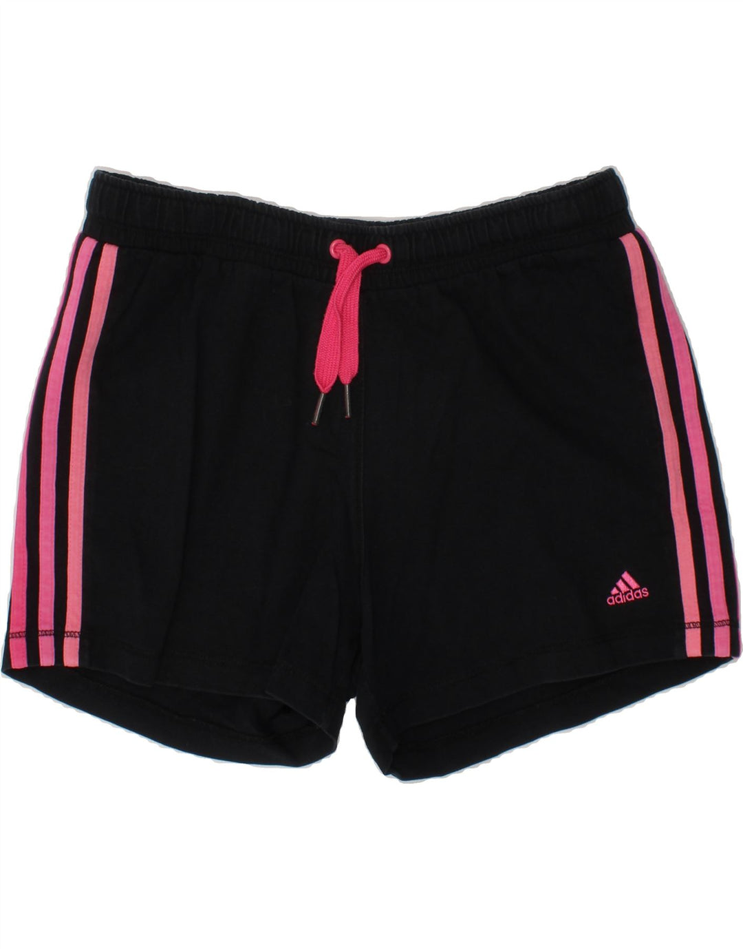 ADIDAS Girls Sport Shorts 13-14 Years Black Cotton Vintage Adidas and Second-Hand Adidas from Messina Hembry 