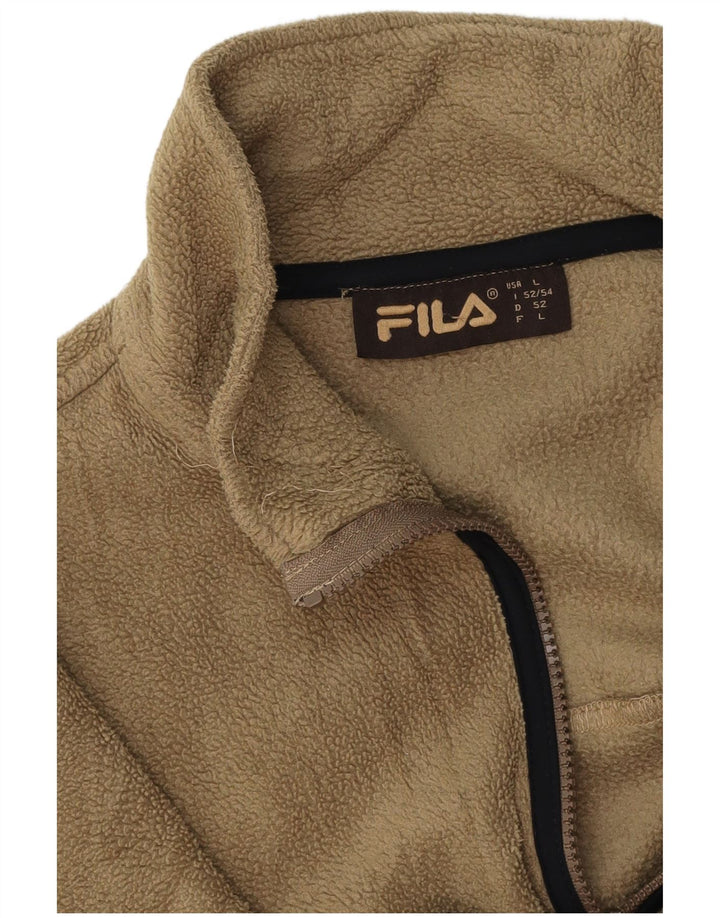 FILA Fleecejakke til mænd UK 40 Large Beige