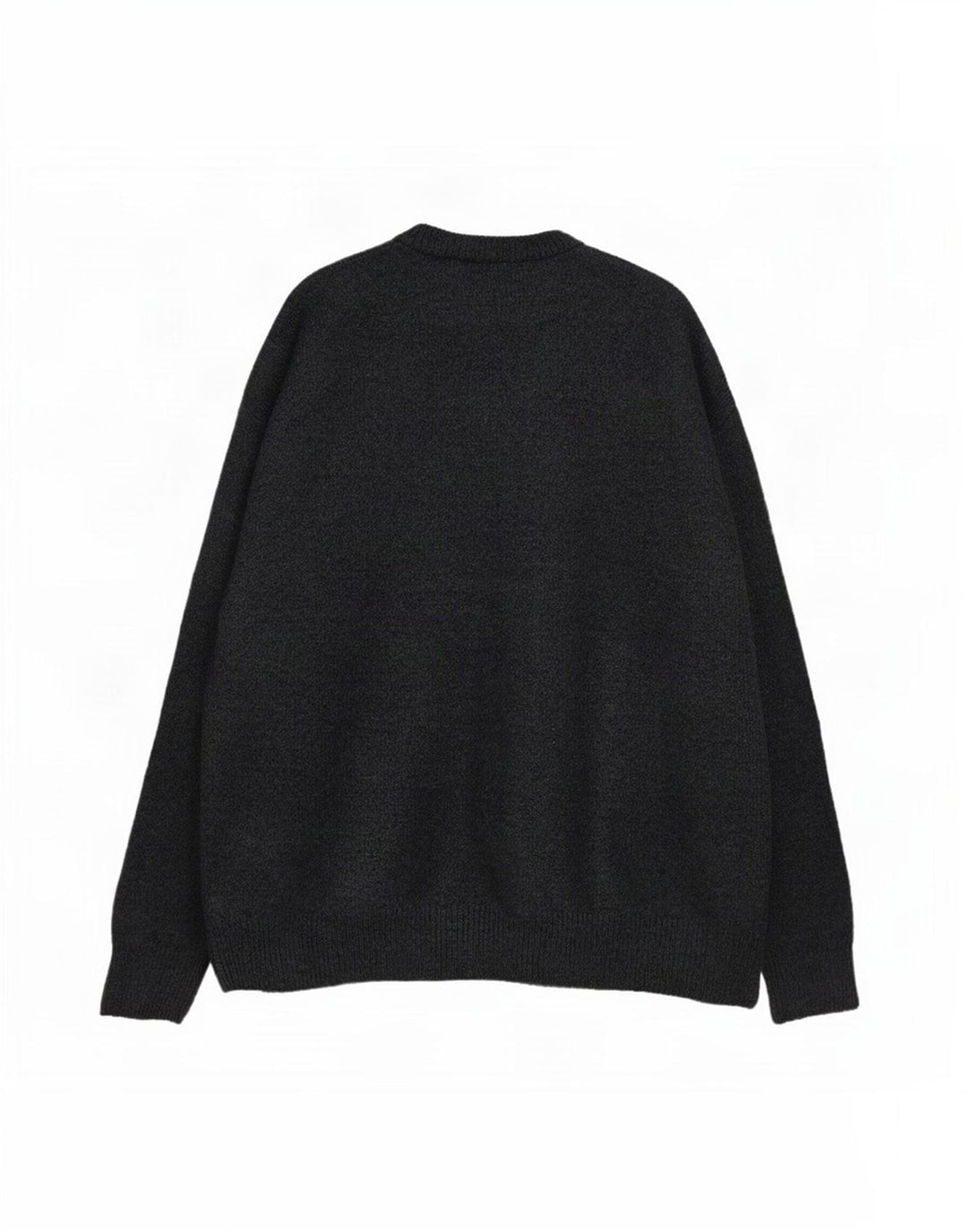 Zara herre rund hals sweater stor marineblå akryl