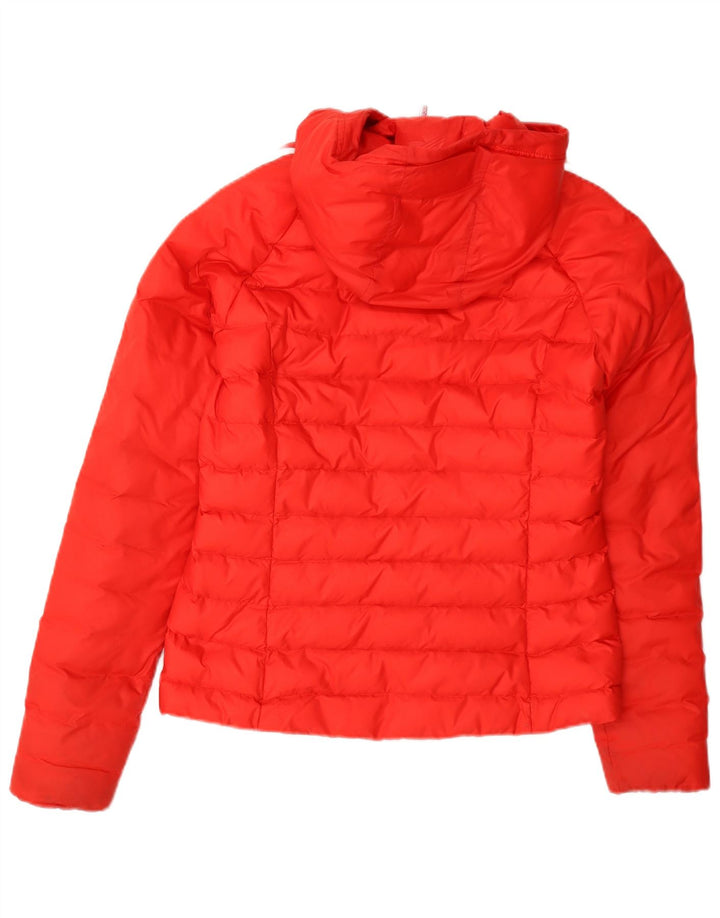 Adidas, polstret hættejakke til kvinder, UK 8 Small Orange Nylon