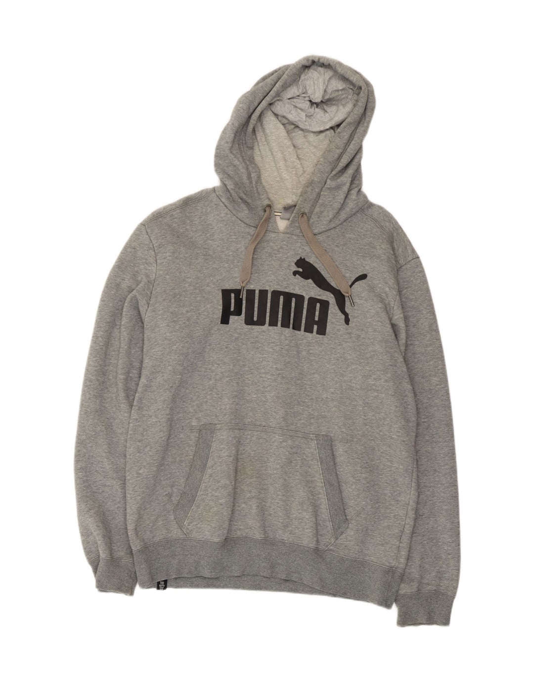 Puma Grafisk hættetrøje til mænd mellemgrå bomuld