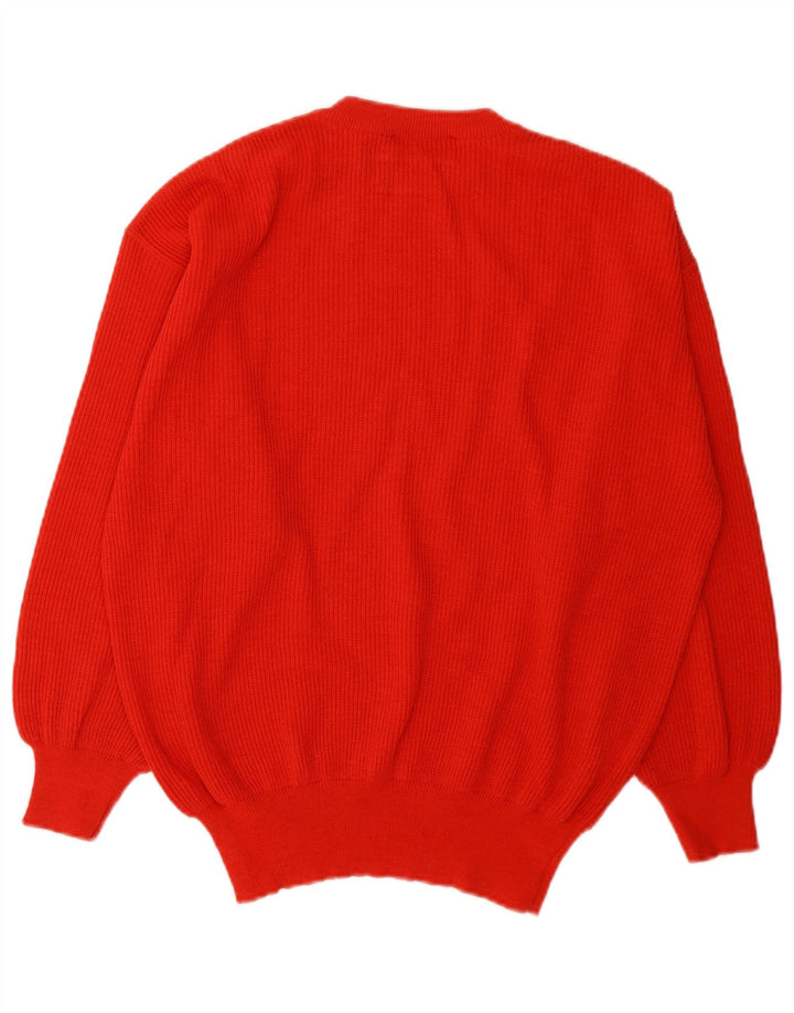 Les Copains Dame sweater med rund hals DK 16 Stor rød uld