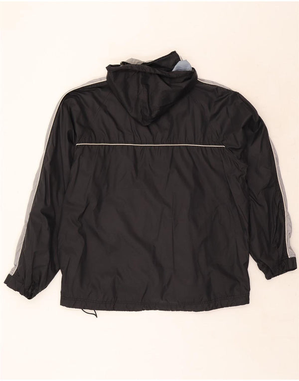 Nike Regnjakke med hætte til mænd UK 45/47 XL Sort Colourblock Nylon
