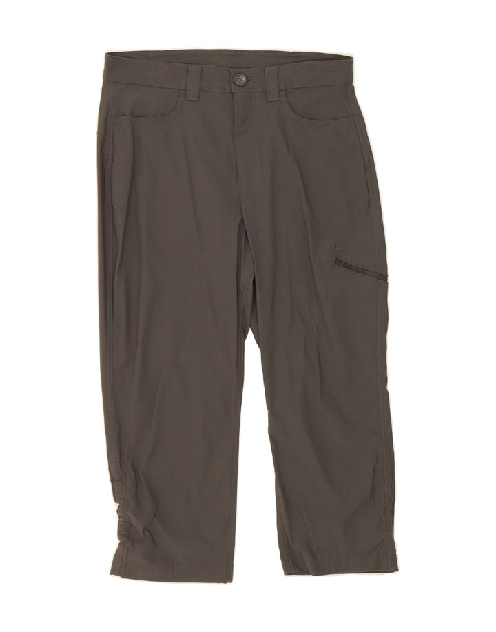 EDDIE BAUER Womens Straight Capri Trousers US 8 Medium W30 L21 Grey Nylon Vintage Eddie Bauer and Second-Hand Eddie Bauer from Messina Hembry 
