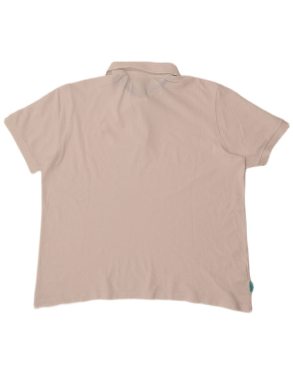 Lacoste herre unisex afslappet pasform poloskjorte 2XL hvid bomuld