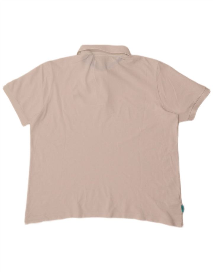 Lacoste herre unisex afslappet pasform poloskjorte 2XL hvid bomuld