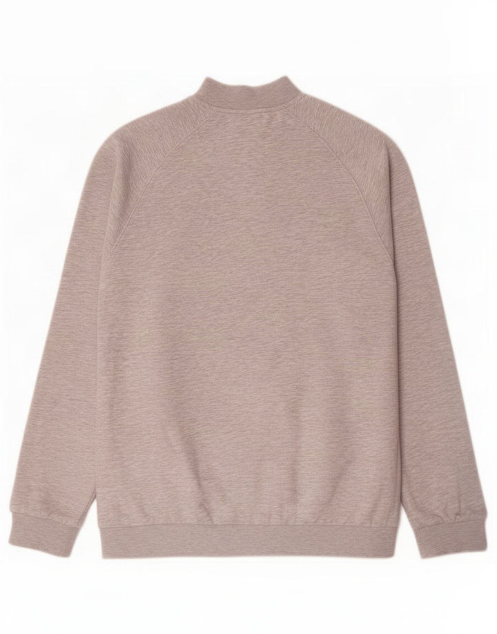 Puma Sweatshirt med lynlås til mænd mellem grå bomuld