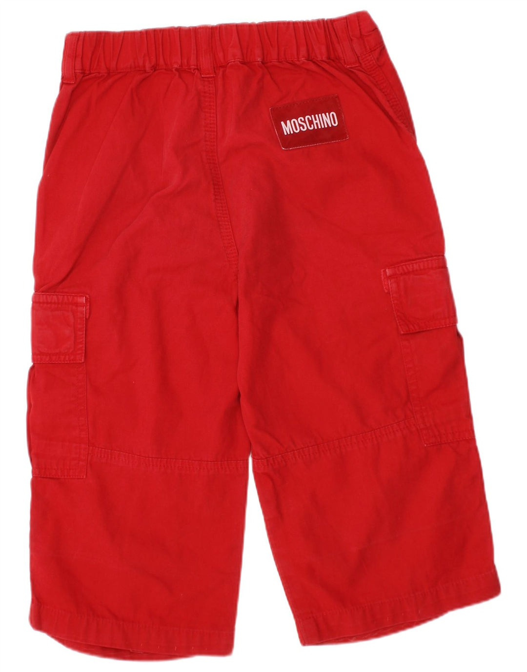 Moschino Boys Cargo Bermuda Shorts 4-5 år W22 Rød Bomuld