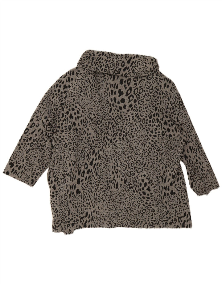 Marks & Spencer Dame Asymmetrisk Cardigan Sweater UK 20 2XL Grå