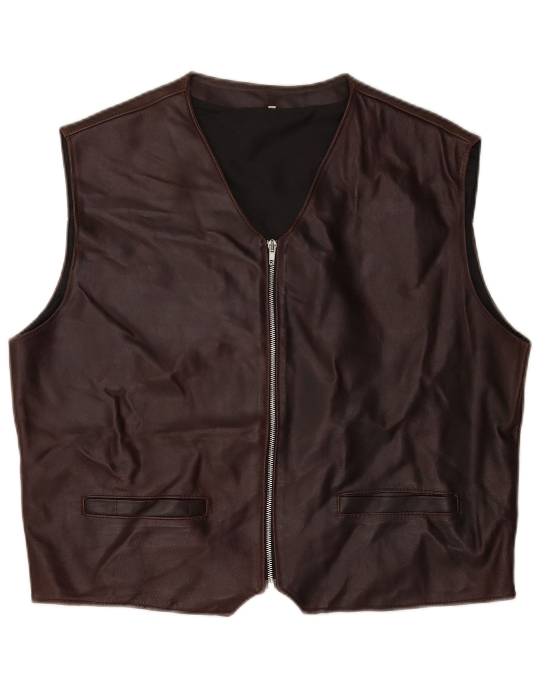 Vintage herrevest XL brun