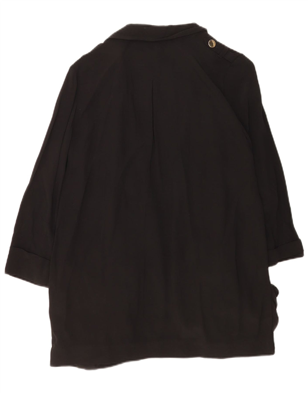 Reiss Dame Oversized Open Blazer Jacket UK 10 Small Black Acetate