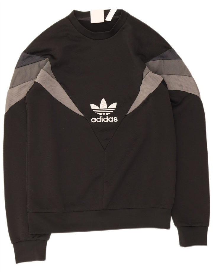 Adidas Herre Sweatshirt Jumper XS Sort Colourblock Polyester