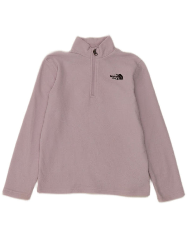 The North Face Girls Zip Neck Fleece Jumper 11-12 År Stor Lilla