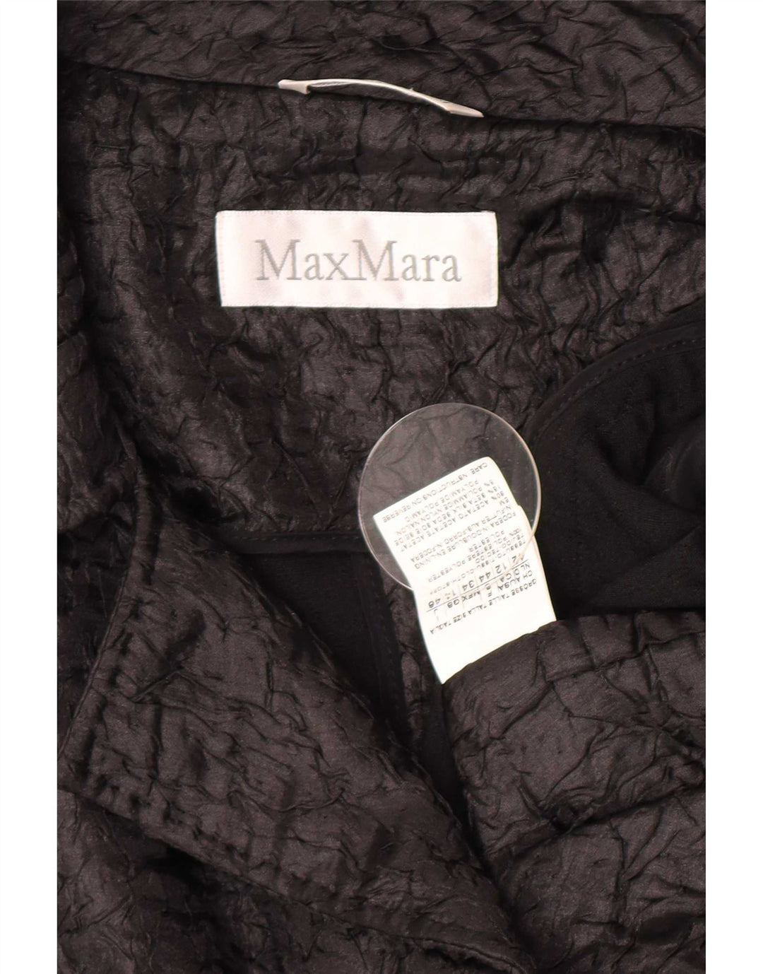Max Mara Dame Crop Open Blazer Jacket UK 12 Medium Sort Polyester