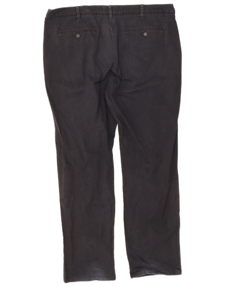 Marks & Spencer Herre Lige Regular Fit Chinobukser W40 L31 Sort