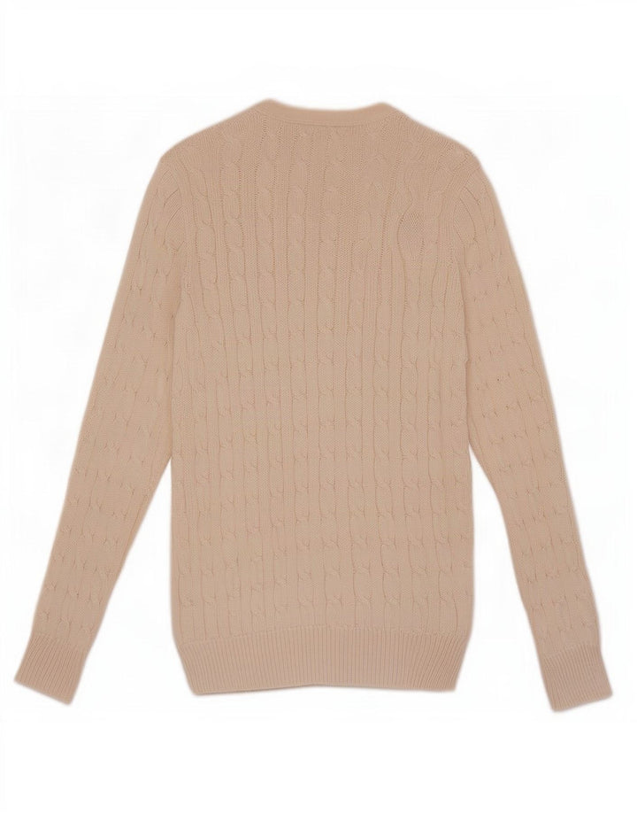 Ralph Lauren Dame Cardigan Sweater UK 10 Small Beige