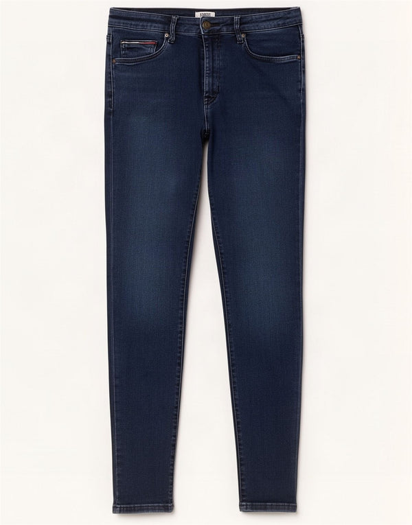 Tommy Hilfiger Dame High Rise Skinny Jeans W30 L32 Blue Cotton