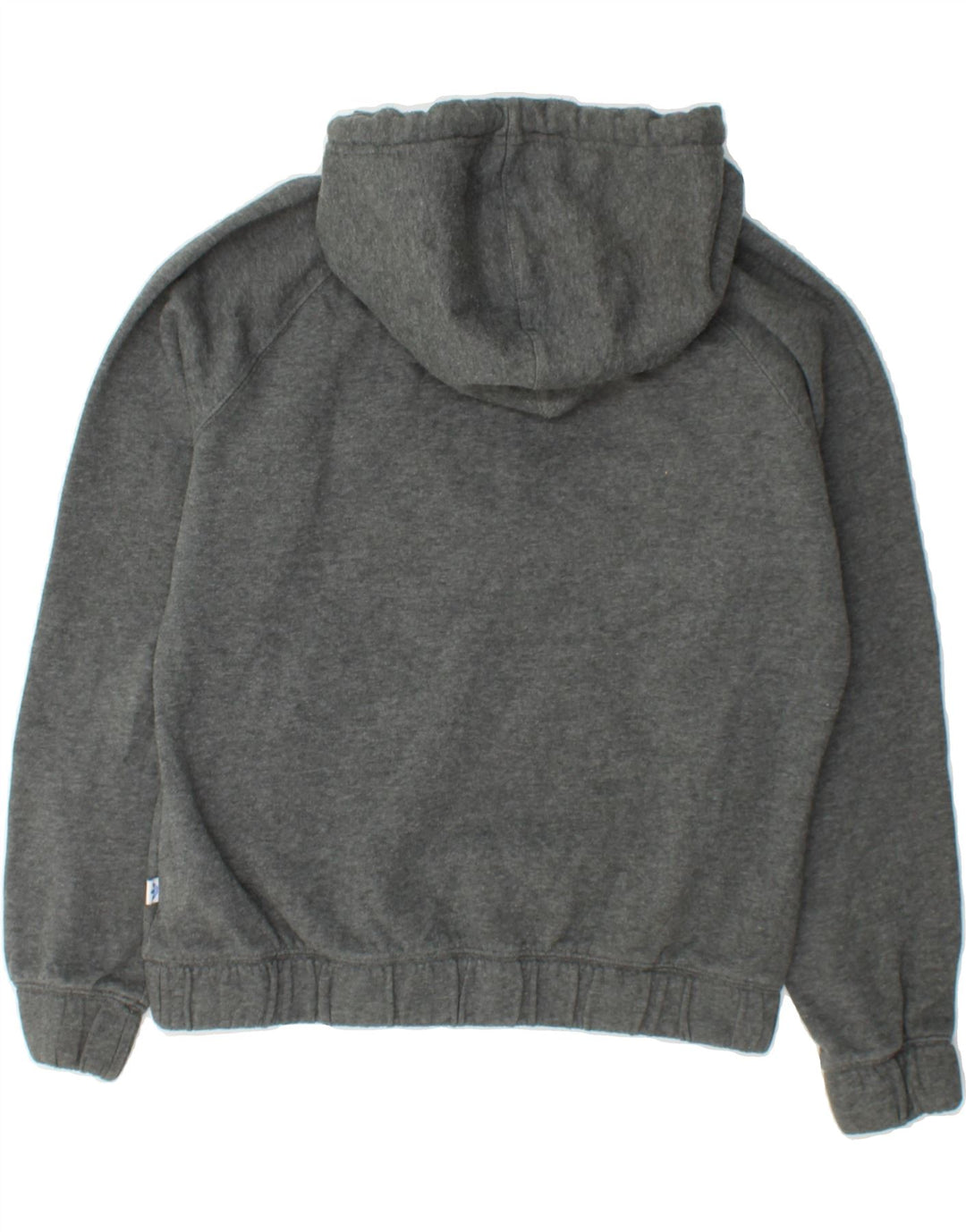 ADIDAS Womens Graphic Hoodie Jumper EU 38 Medium Grey Cotton Vintage Adidas and Second-Hand Adidas from Messina Hembry 
