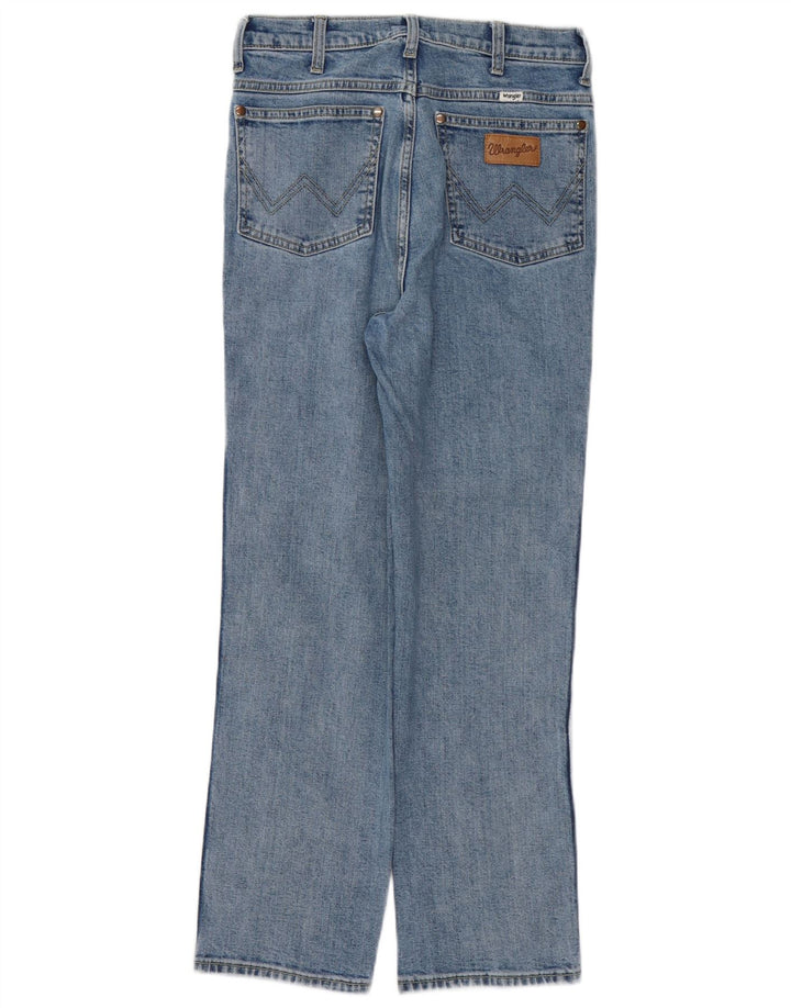 WRANGLER Dame Wild West Højtaljede Straight Jeans W27 L27 Blå Bomuld