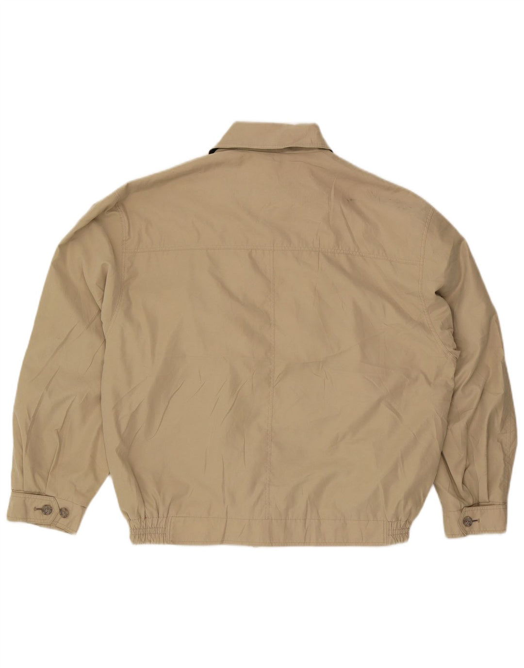 Marks & Spencer Herre Loose Fit Bomber Jacket UK 38 Medium Beige Polyester