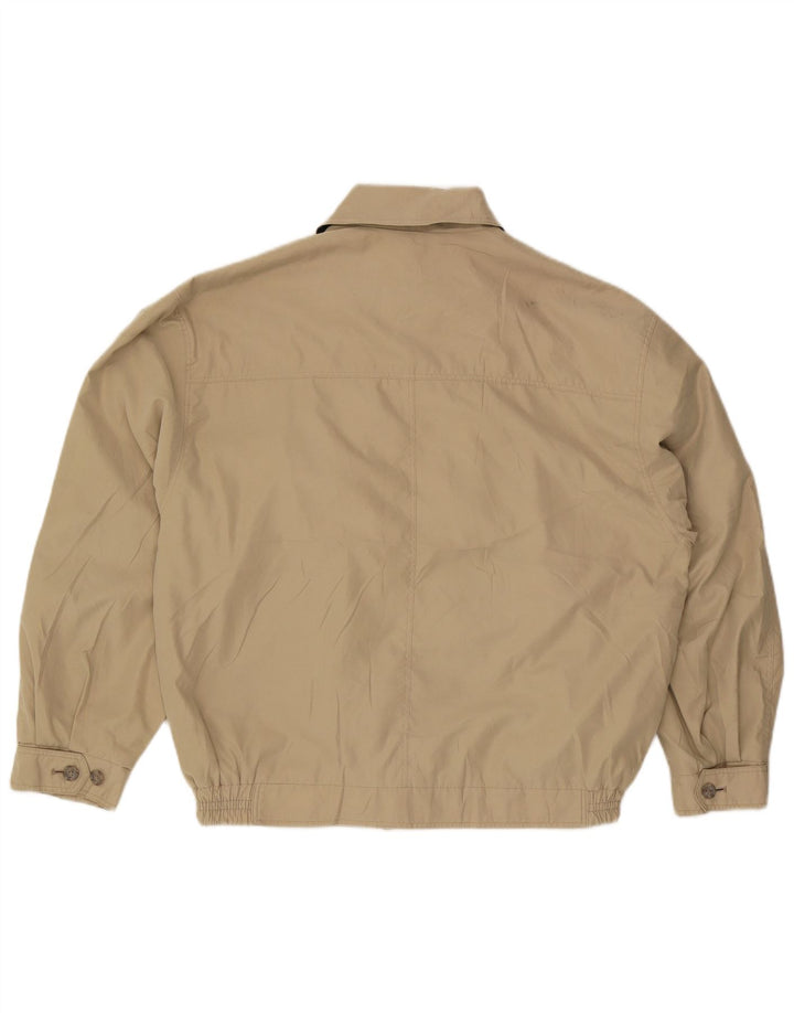 Marks & Spencer Herre Loose Fit Bomber Jacket UK 38 Medium Beige Polyester