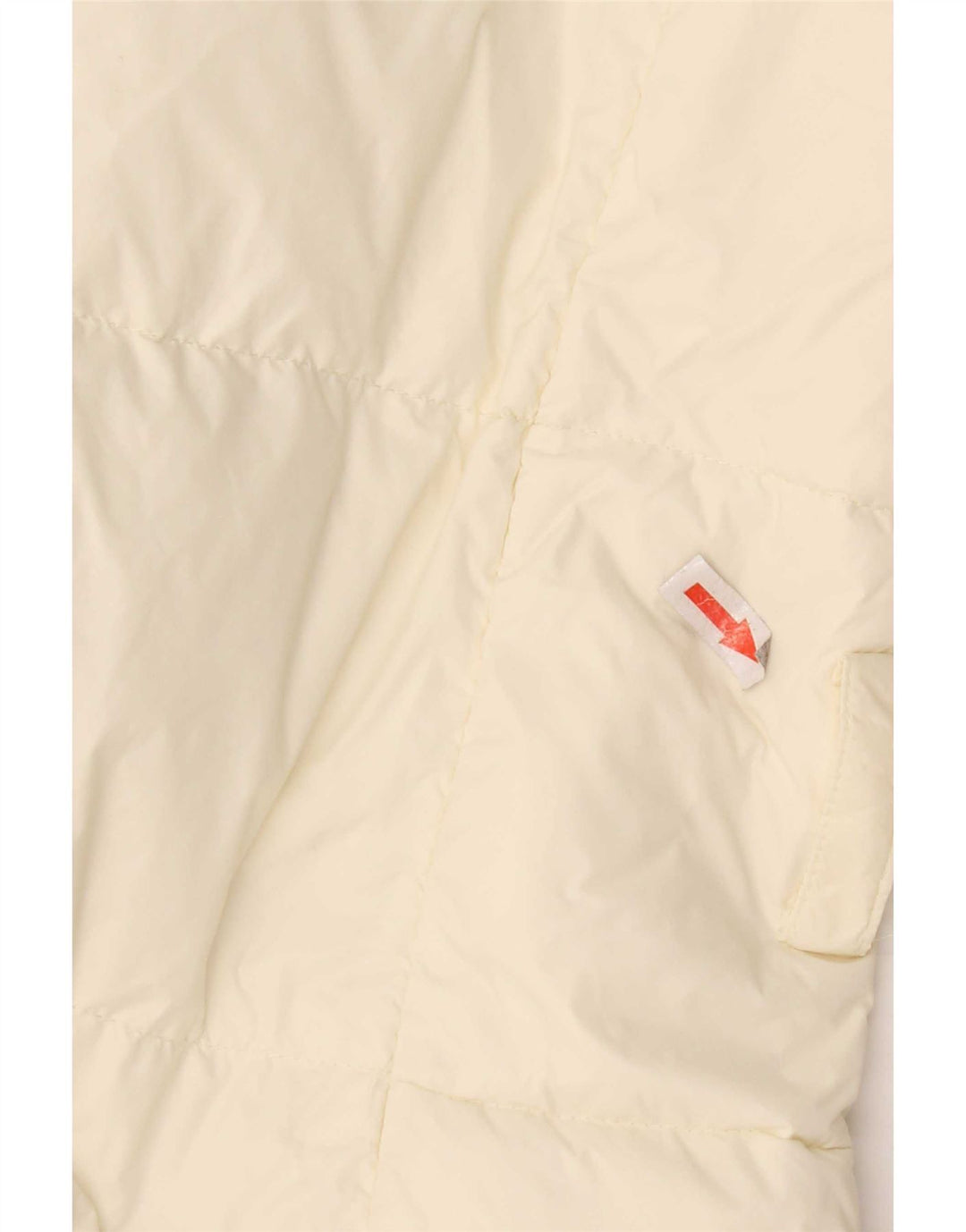 Ralph Lauren Dame Polstret Frakke UK 14 Medium Off White Nylon